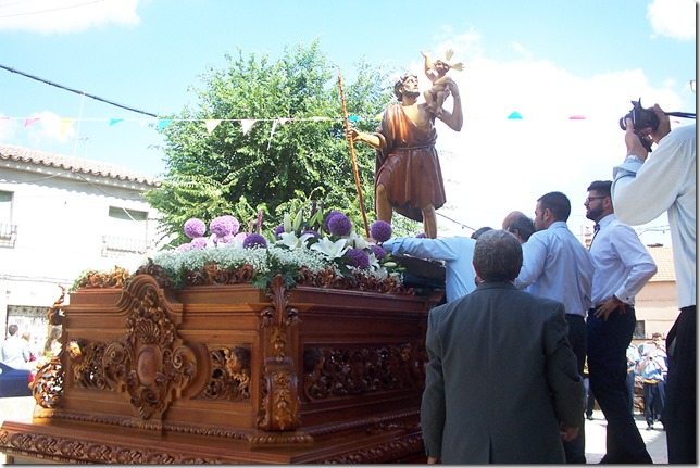 Imagen de archivo de la procesión de San Cristóbal en Calzada de Calatrava